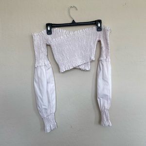 Flaming rose crop top